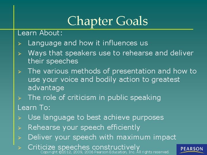 Chapter Goals Learn About: Ø Language and how it influences us Ø Ways that