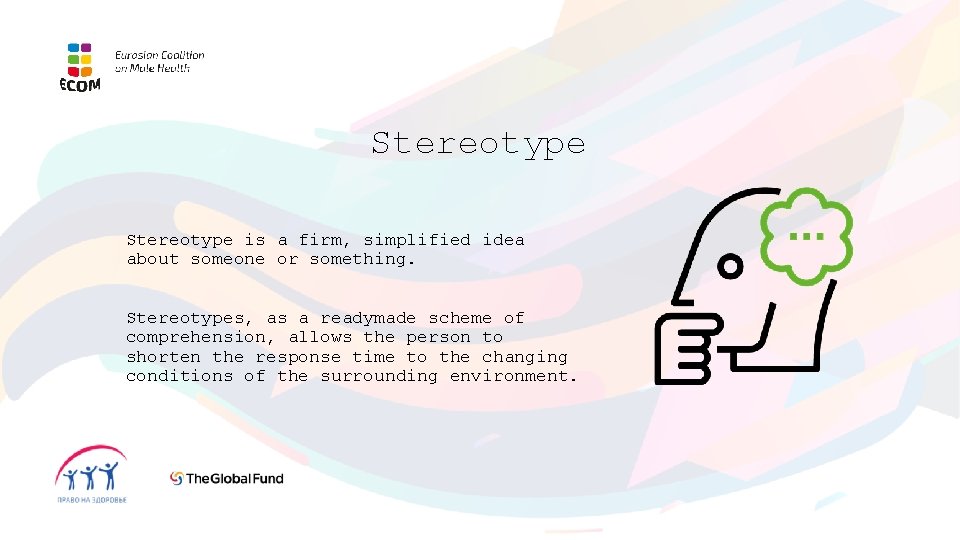 Stereotype is a firm, simplified idea about someone or something. Stereotypes, as a readymade