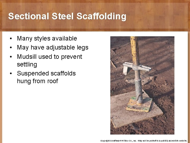 Chapter 6 Scaffolds Ladders and Rigging Objectives Explain