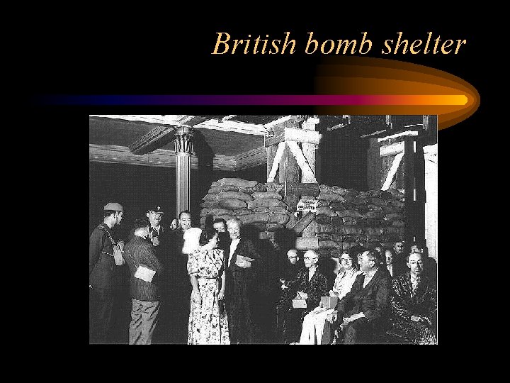 British bomb shelter 