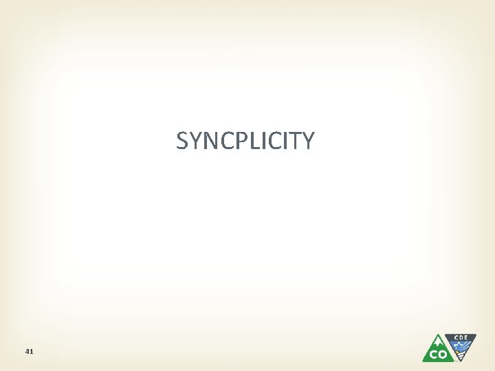 SYNCPLICITY 41 