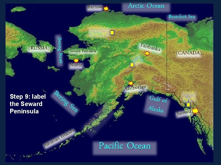 Barrow Fairban Seward Peninsula d Islan s ks ali n e D P N
