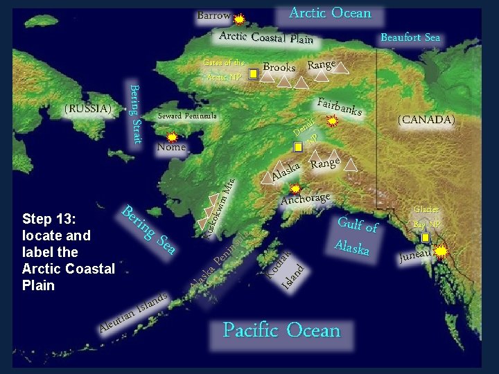 Arctic Ocean Barrow Arctic Coastal Plain Beaufort Sea Gates of the Brooks Range Seward