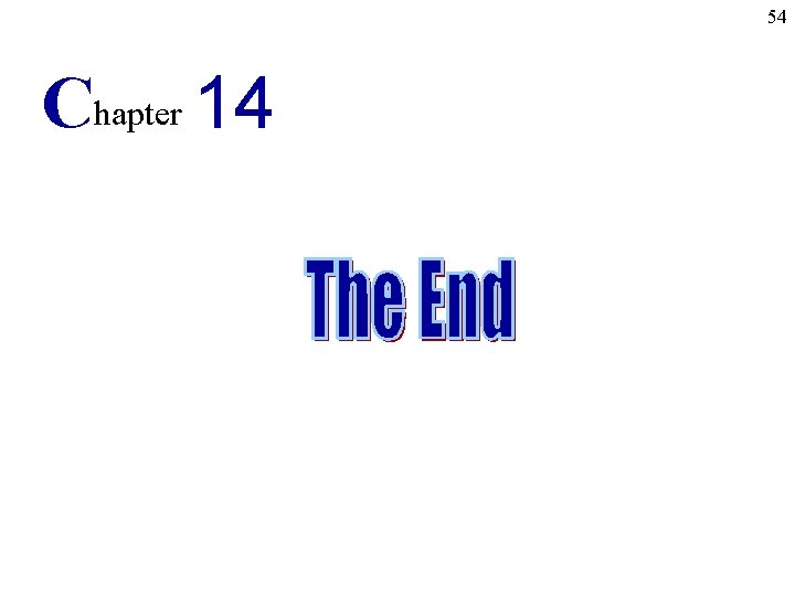 54 Chapter 14 