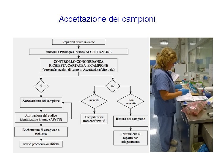 Accettazione dei campioni 