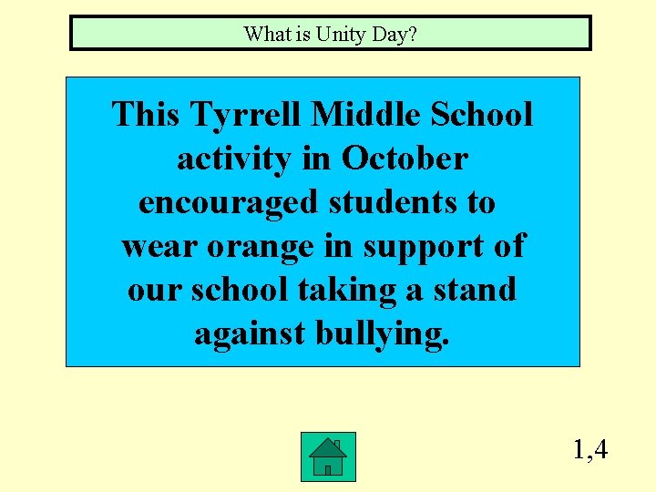 What is Unity Day? This Tyrrell Middle School activity in October encouraged students to