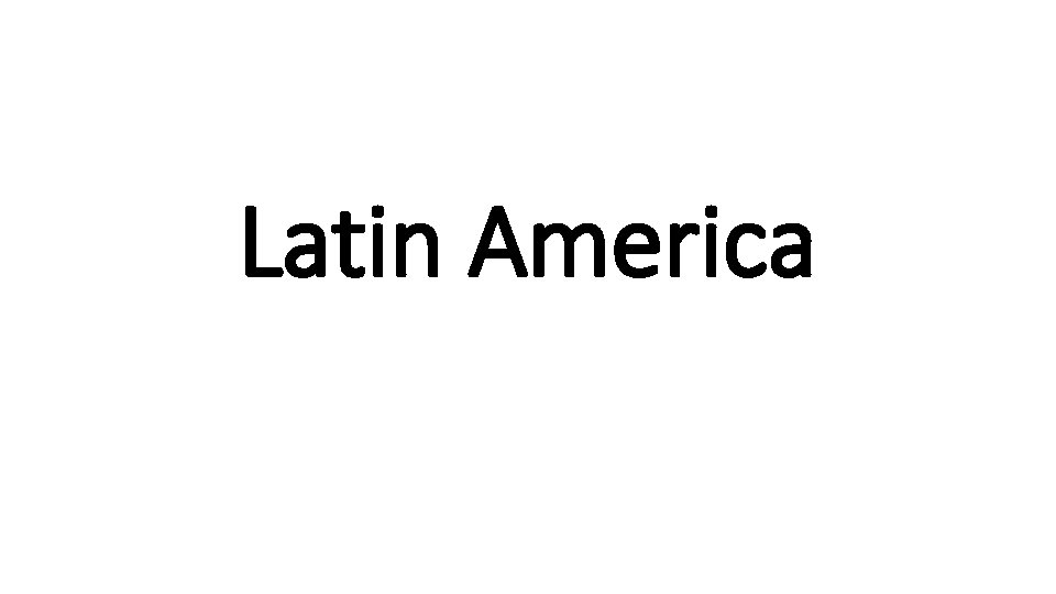 Latin America 