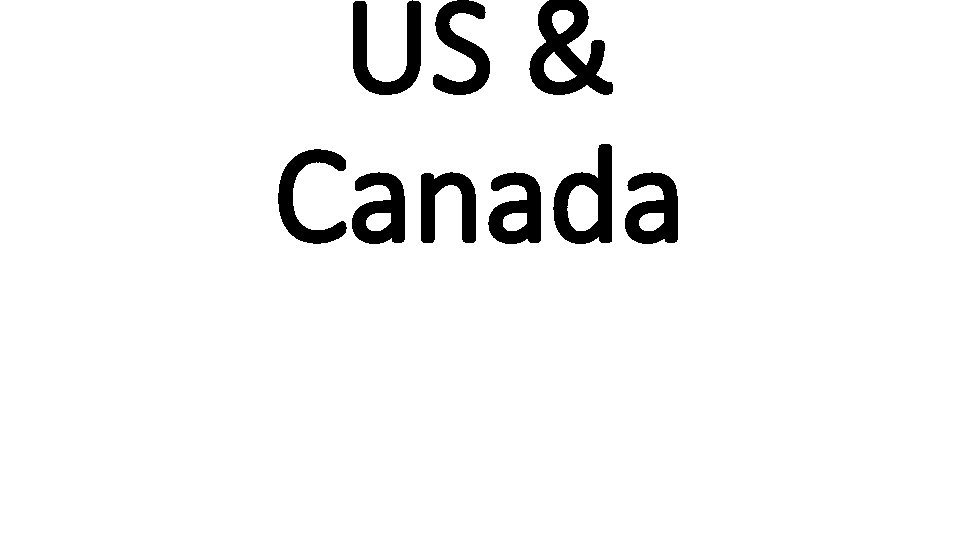 US & Canada 