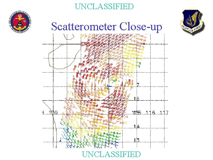 UNCLASSIFIED Scatterometer Close-up UNCLASSIFIED 