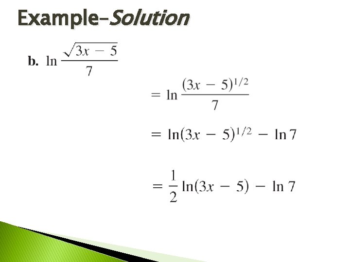 Example–Solution Example–Solution