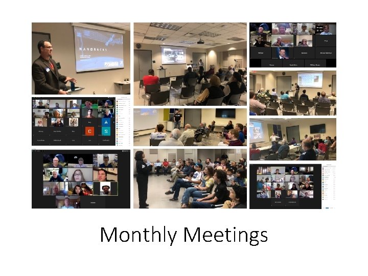 Monthly Meetings 