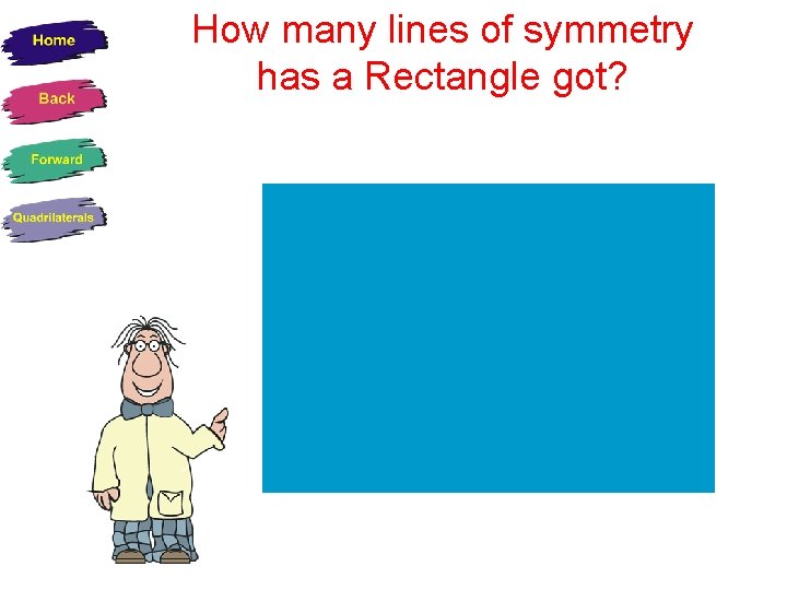How many lines of symmetry has a Rectangle got? 