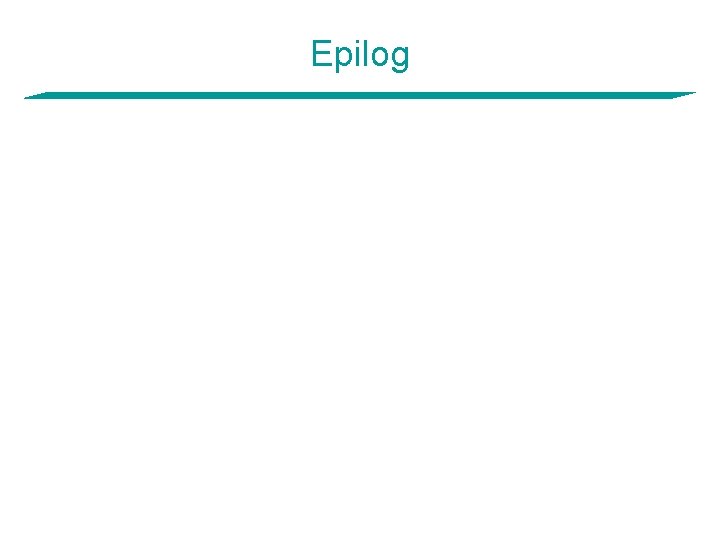 Epilog 