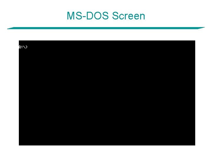 MS-DOS Screen 