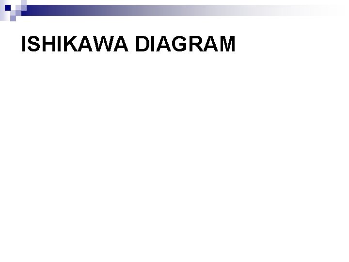 ISHIKAWA DIAGRAM 