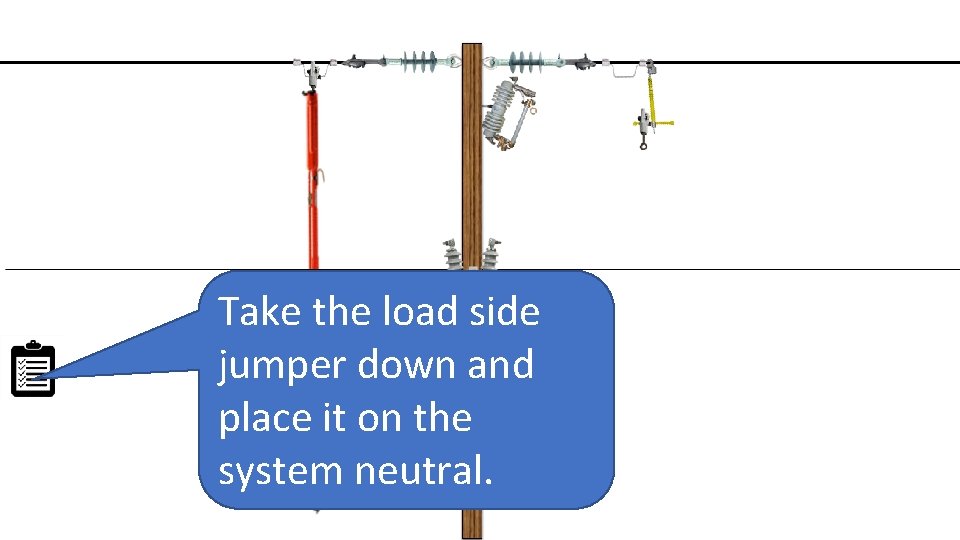 Take the load side jumper down and place it on the system neutral. 