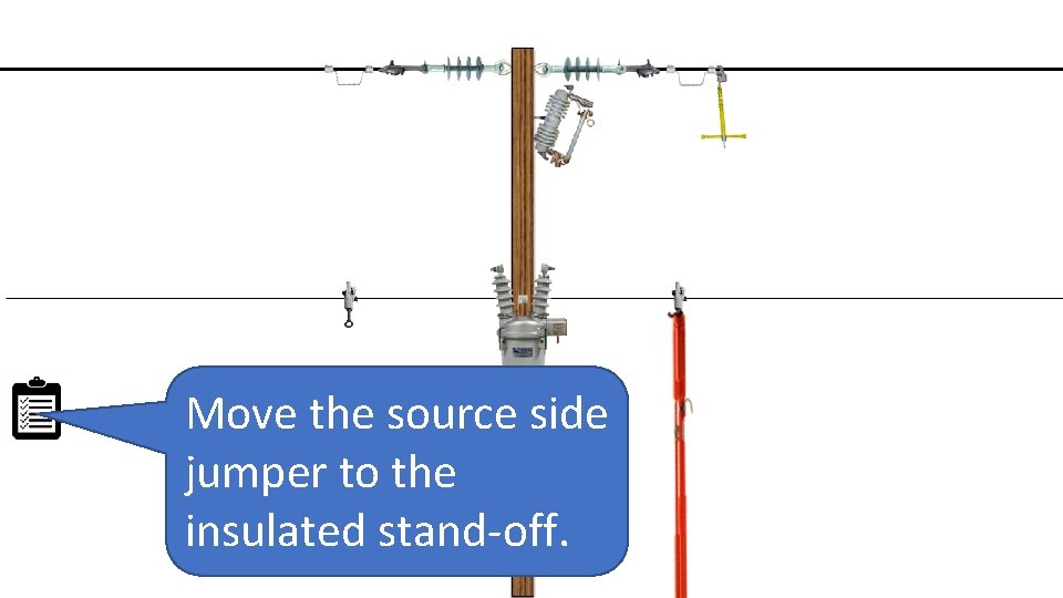 Move the source side jumper to the insulated stand-off. 