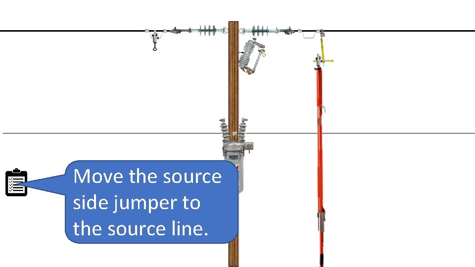 Move the source side jumper to the source line. 