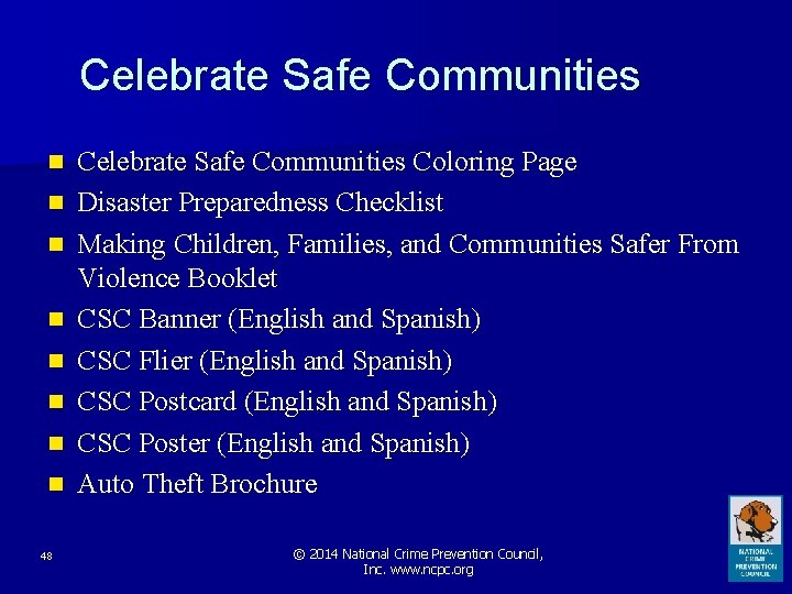 Celebrate Safe Communities n n n n 48 Celebrate Safe Communities Coloring Page Disaster