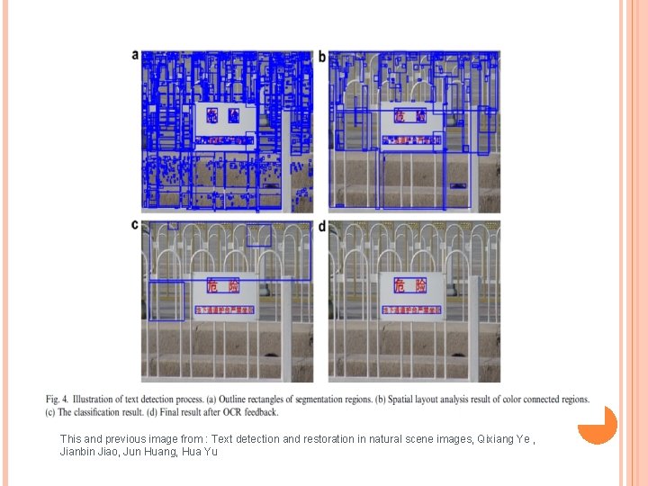 This and previous image from : Text detection and restoration in natural scene images,