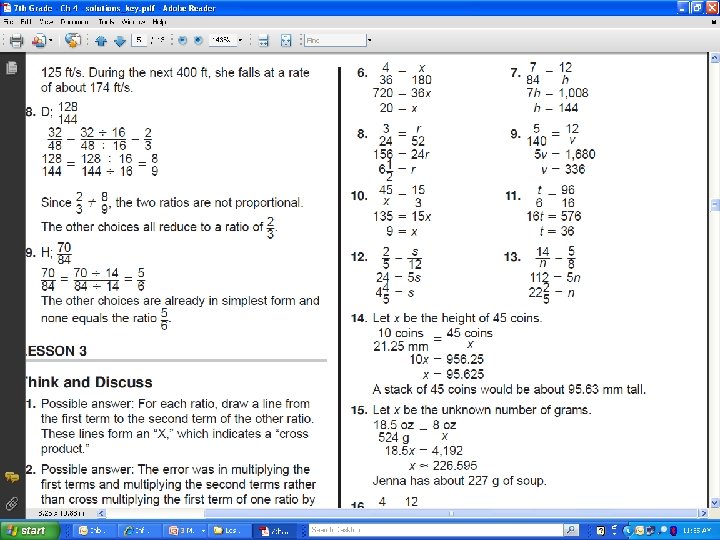 4 -3 Solving Proportions 