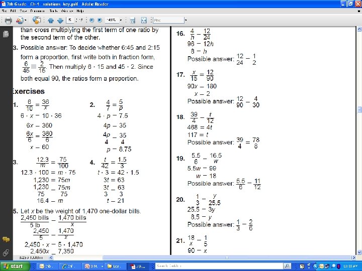 4 -3 Solving Proportions 