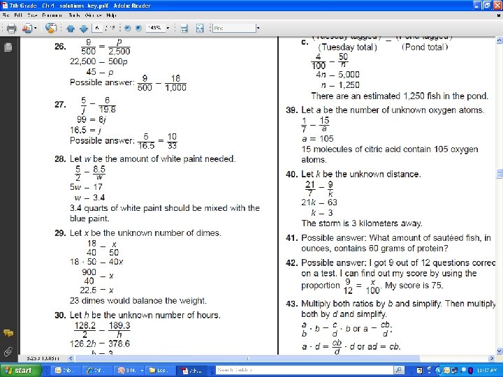 4 -3 Solving Proportions 