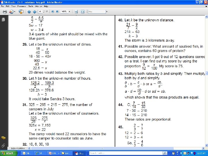 4 -3 Solving Proportions 