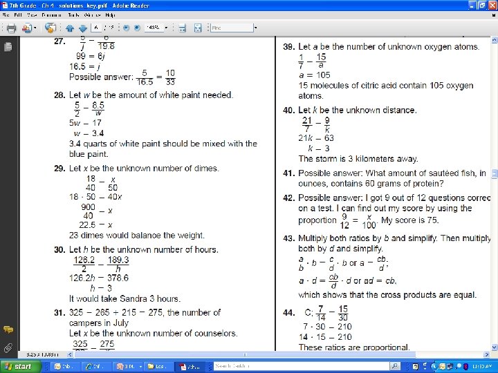 4 -3 Solving Proportions 