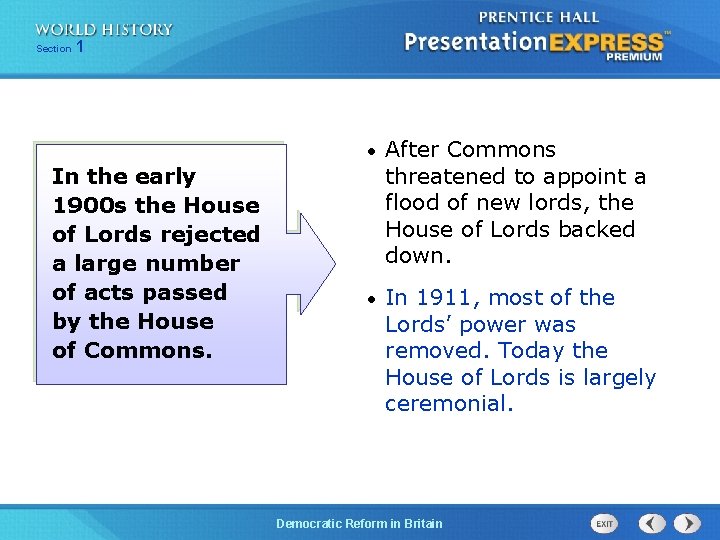 Chapter Section 25 1 Section 1 In the early 1900 s the House of