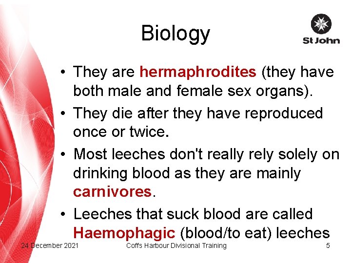 Biology • They are hermaphrodites (they have both male and female sex organs). •