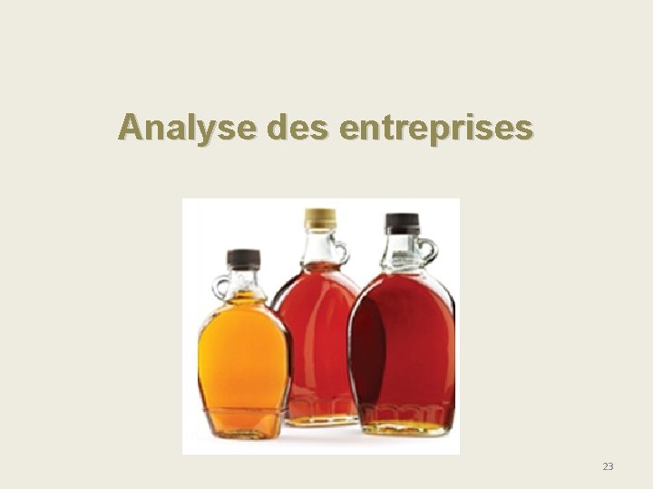 Analyse des entreprises 23 