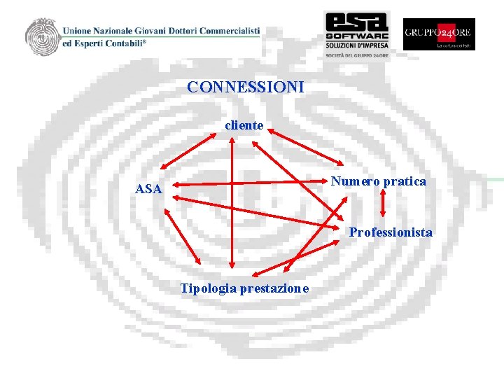 CONNESSIONI cliente Numero pratica ASA Professionista Tipologia prestazione 