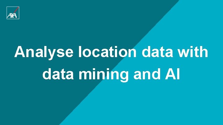 Analyse location data with data mining and AI 