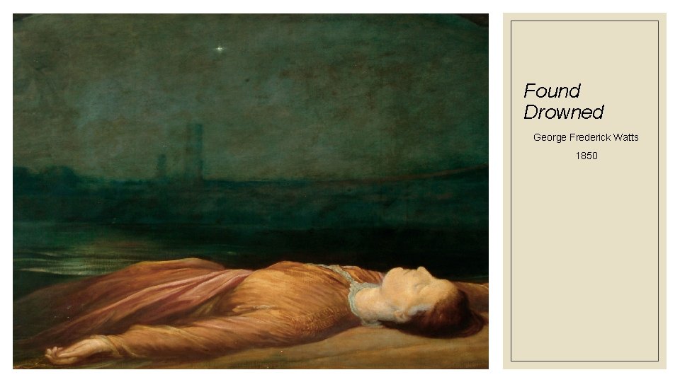 Found Drowned George Frederick Watts 1850 