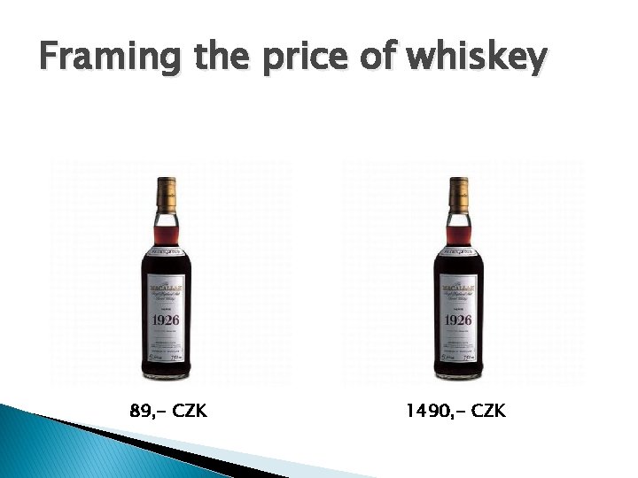 Framing the price of whiskey 89, - CZK 1490, - CZK 
