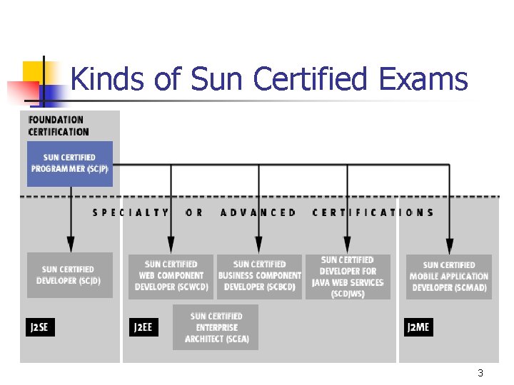 Kinds of Sun Certified Exams 3 