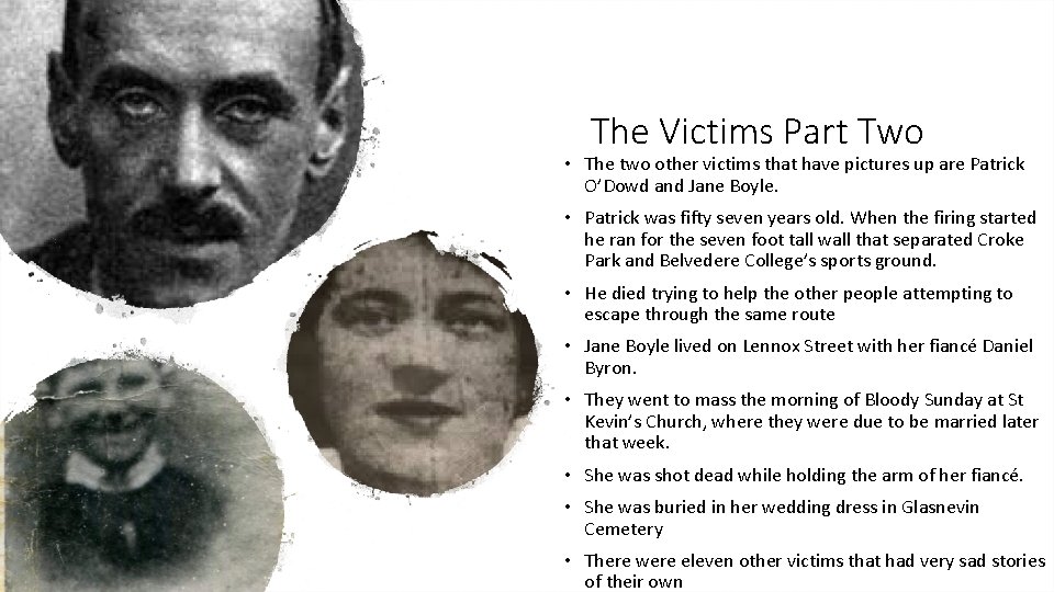 The Victims Part Two • The two other victims that have pictures up are
