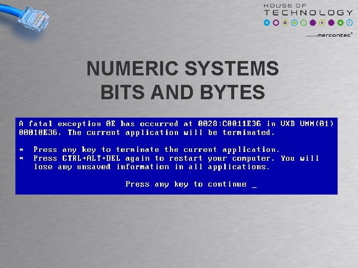 NUMERIC SYSTEMS BITS AND BYTES NUMERIC SYSTEMS BITS AND BYTES