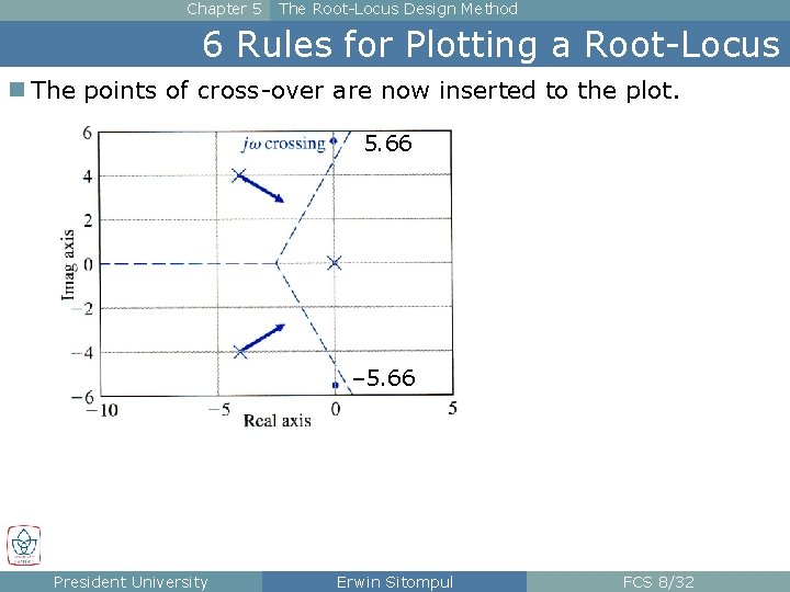 Chapter 5 The Root-Locus Design Method 6 Rules for Plotting a Root-Locus n The