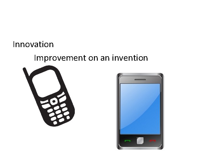 Innovation Improvement on an invention Innovation Improvement on an invention