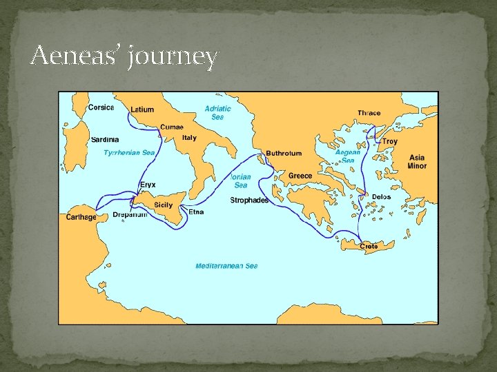 Aeneas’ journey 