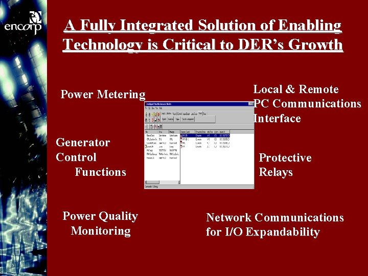 A Fully Integrated Solution of Enabling Technology is Critical to DER’s Growth Power Metering