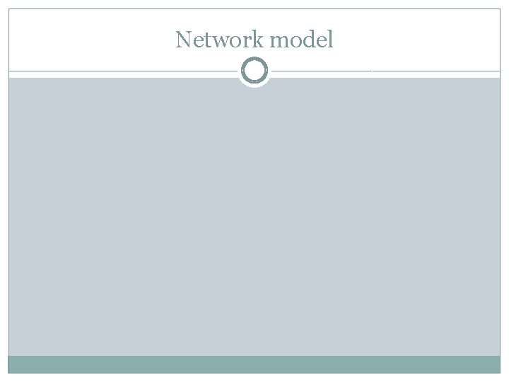 Network model 