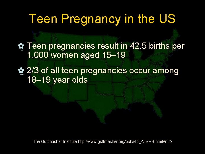 Teen Pregnancy in the US _ Teen pregnancies result in 42. 5 births per