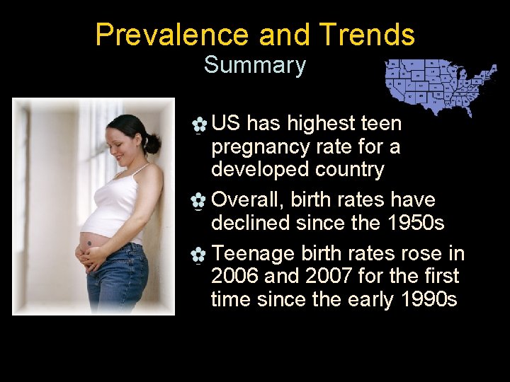 Prevalence and Trends Summary _ US has highest teen pregnancy rate for a developed