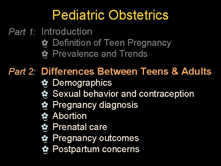 Pediatric Obstetrics Part 1: Introduction _ Definition of Teen Pregnancy _ Prevalence and Trends