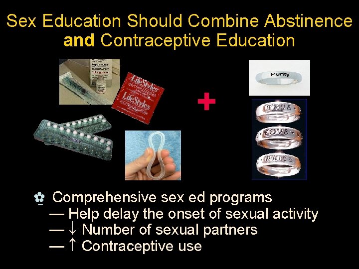 Sex Education Should Combine Abstinence and Contraceptive Education + _ Comprehensive sex ed programs