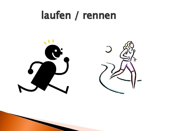 laufen / rennen 