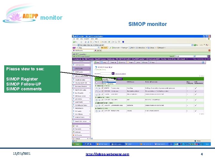 monitor SIMOP monitor Please view to see: SIMOP Register SIMOP Follow-UP SIMOP comments 12/25/2021